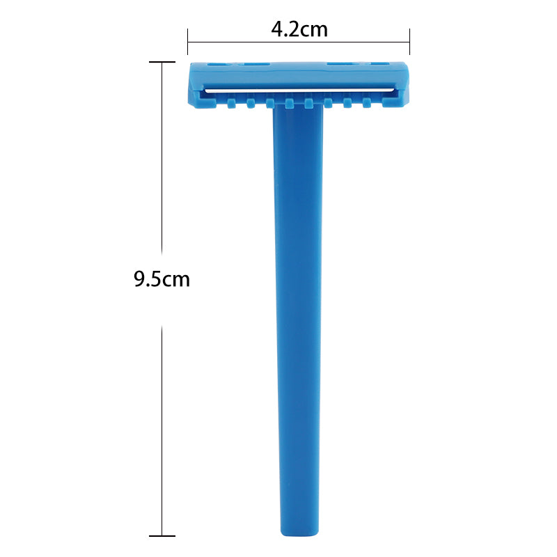 Rasoir Double Face À Tête Fixe Bleue